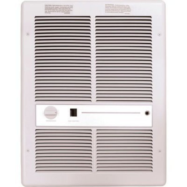 Tpi Industrial TPI Fan Forced Wall Heater With Summer Fan Switch - 4800W 208V White F3317T2SRPW